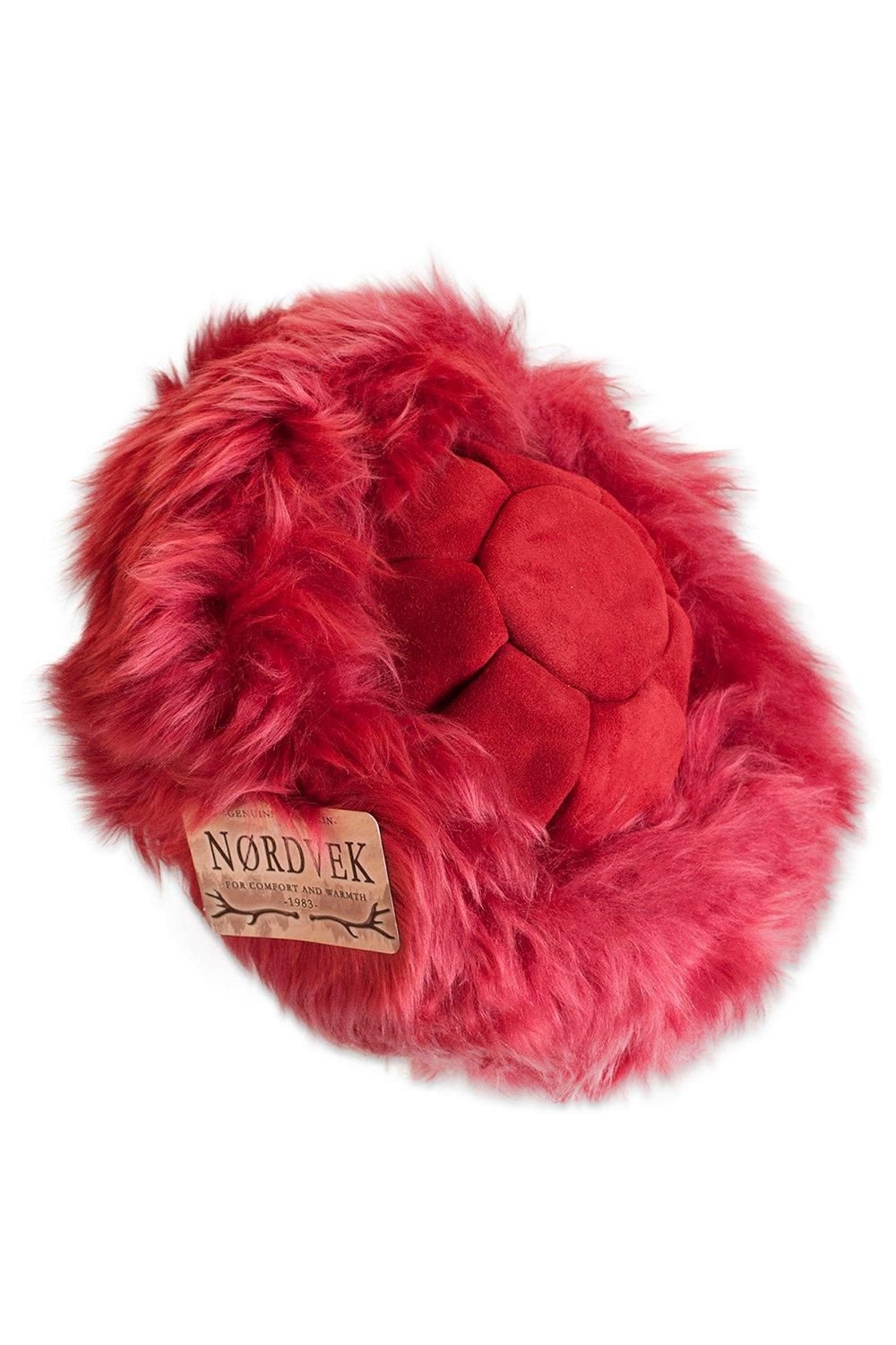 Nordvek Nordvek Women's Classic Cossack Style Sheepskin Hat in Raspberry - 2