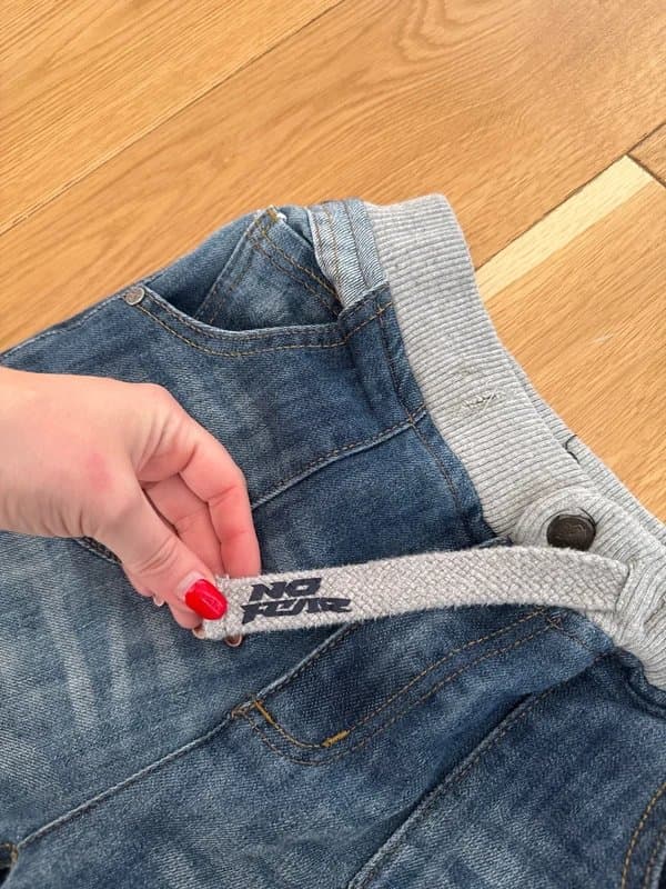 No Fear No Fear denim blue jorts Y2K