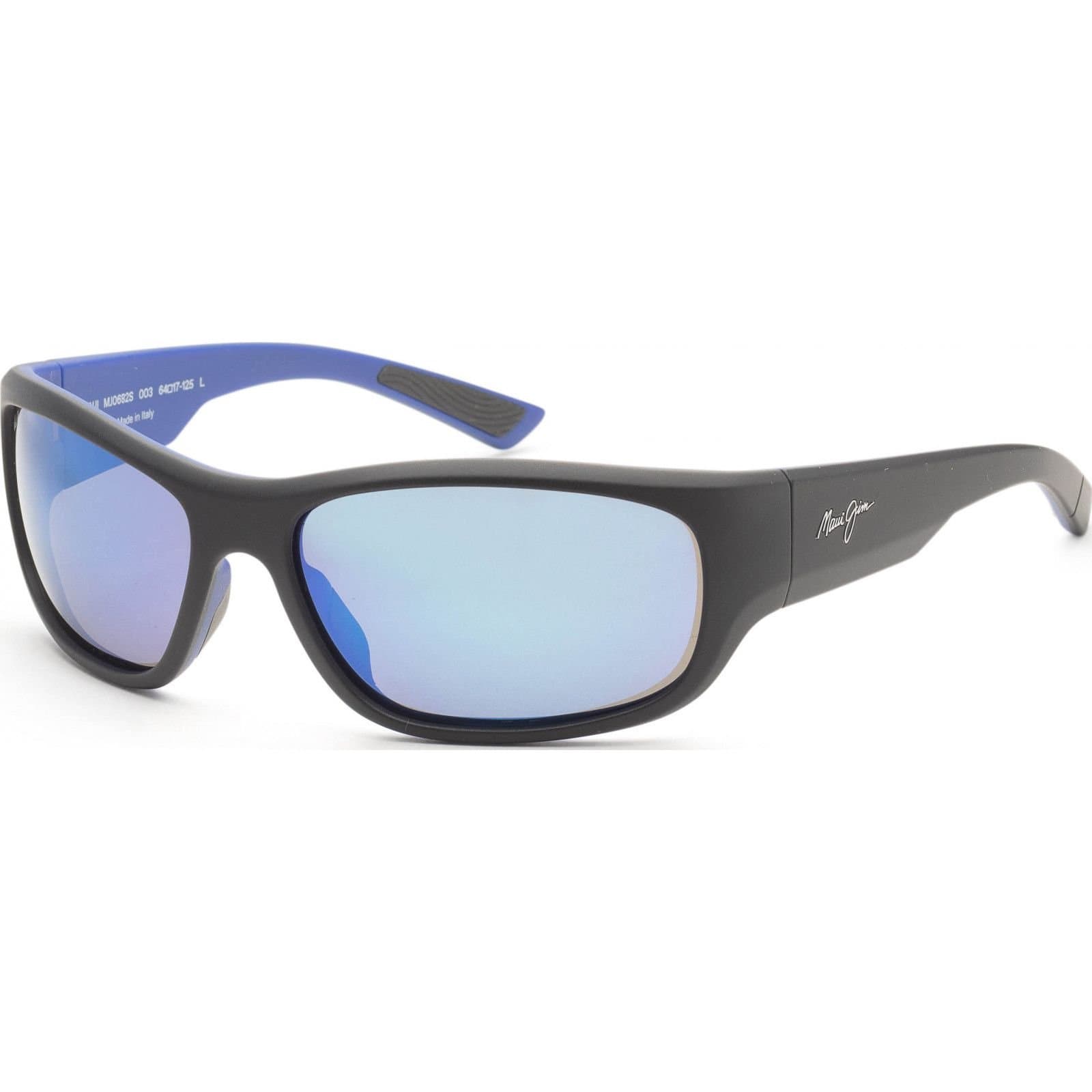Maui Jim Maui Jim Men's MJ0682S-003 Maukele Square/Rectangle Sunglasses in Black
