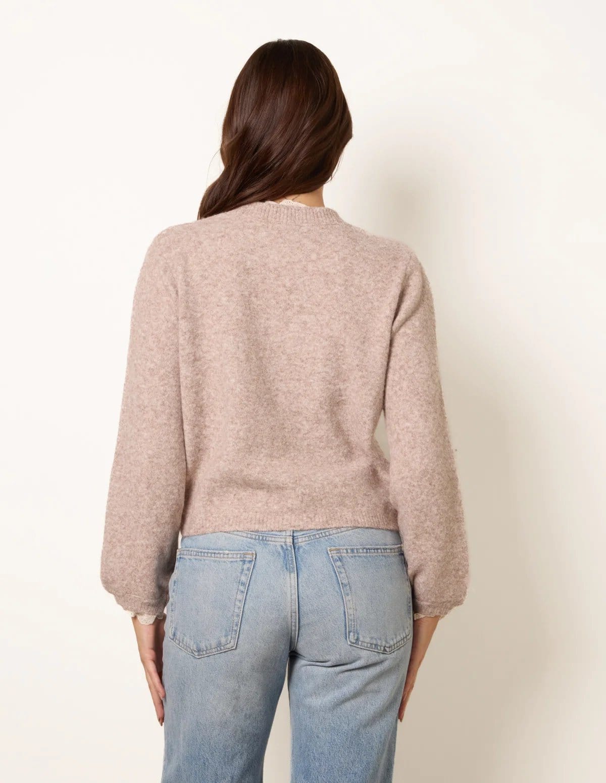 Blue Vanilla Lace Trimmed Cardigan - 4