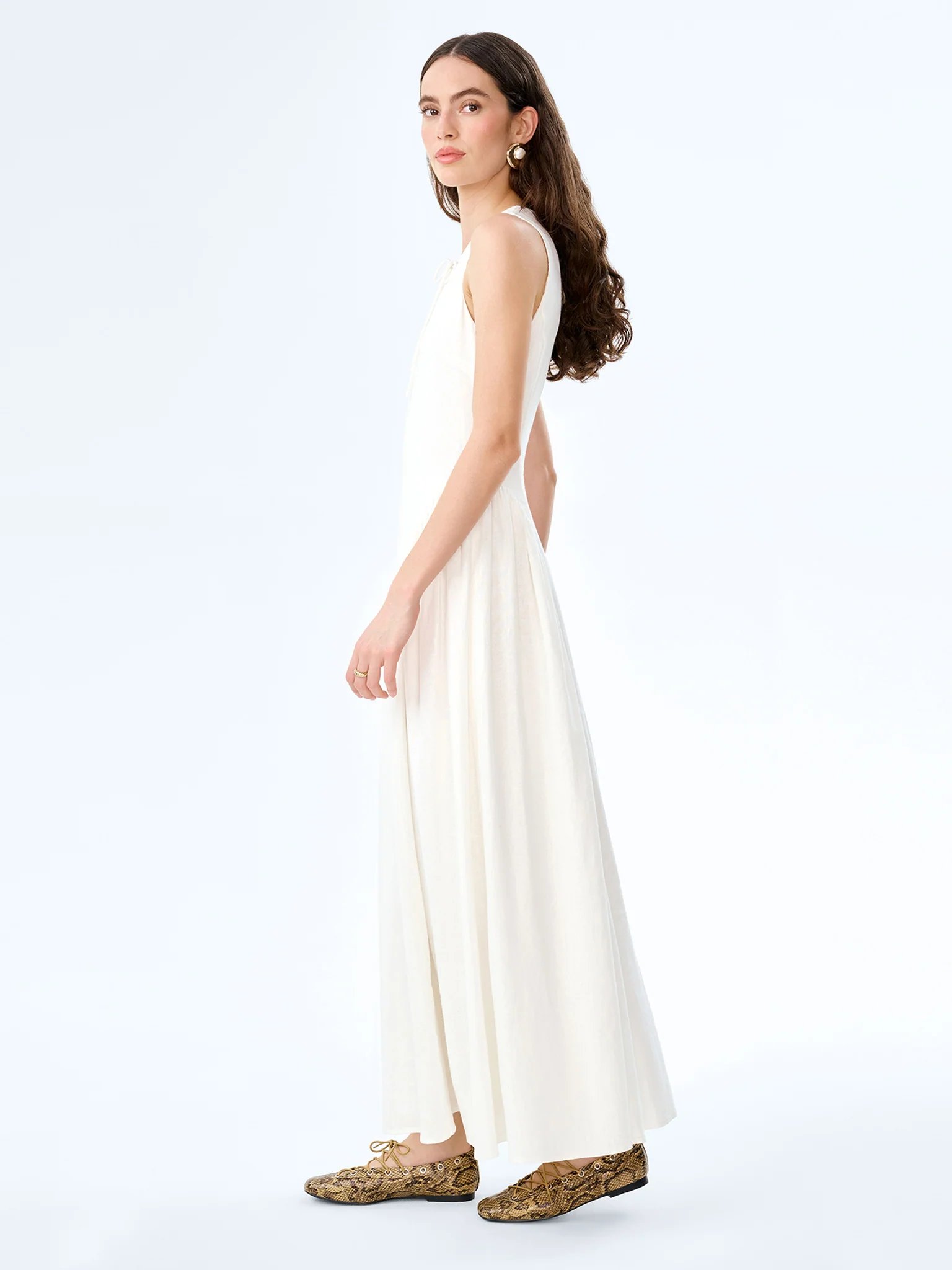 OMNES Margate Dress in White - 2