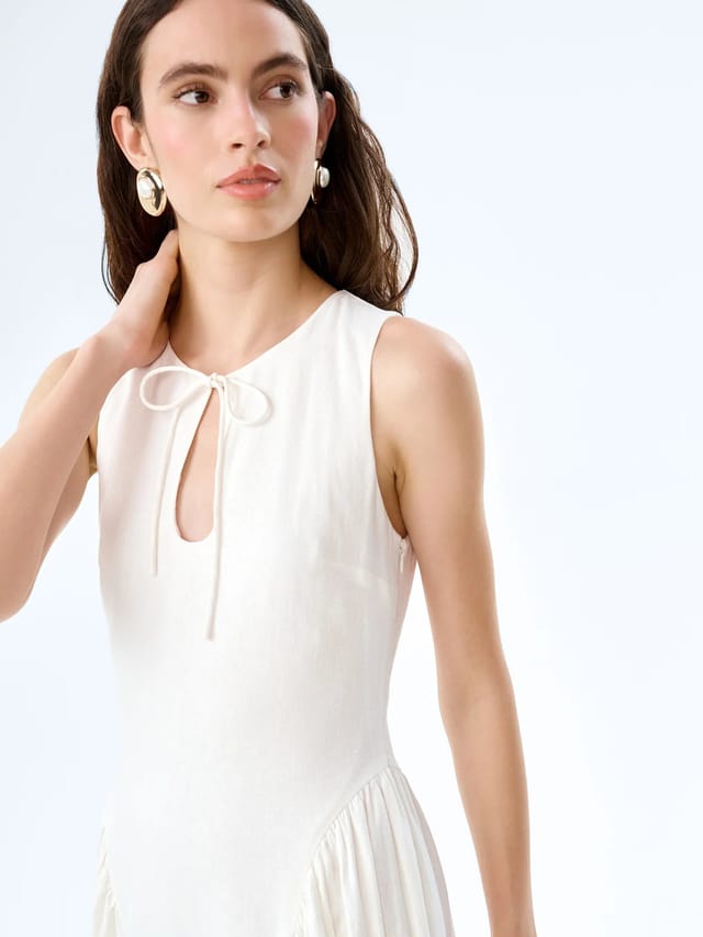 OMNES Margate Dress in White - 3