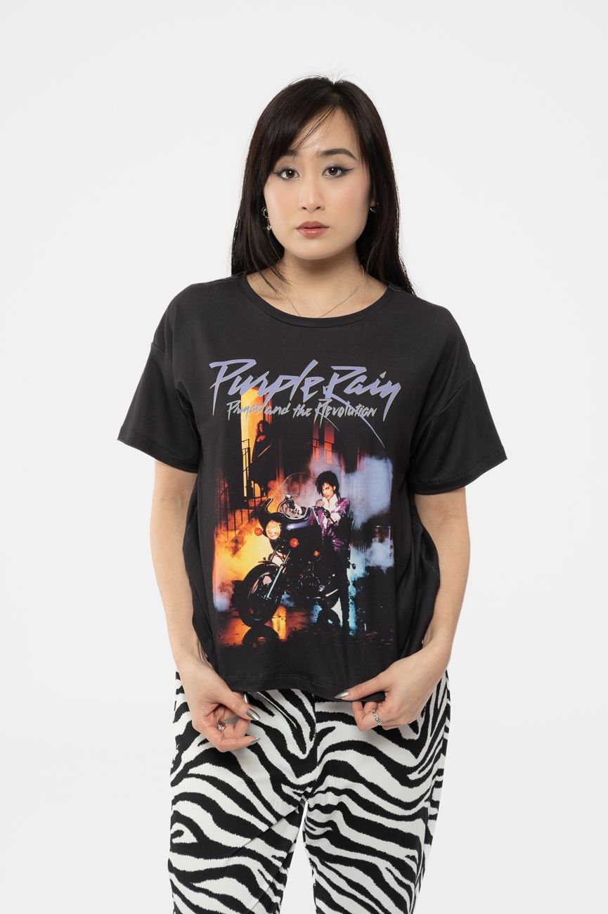 Prince Prince Women's Purple Rain Pyjamas in Black - 3