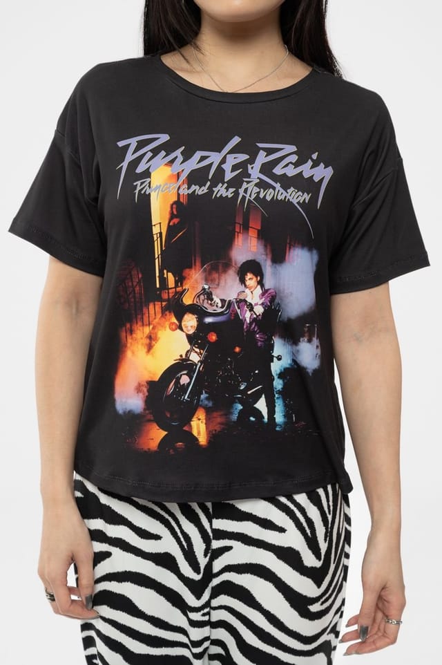 Prince Prince Women's Purple Rain Pyjamas in Black - 3