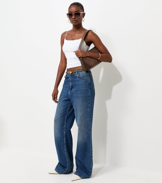 New Look Women's Off White Slinky Jersey Thin Strap Cami Top New Look - 3