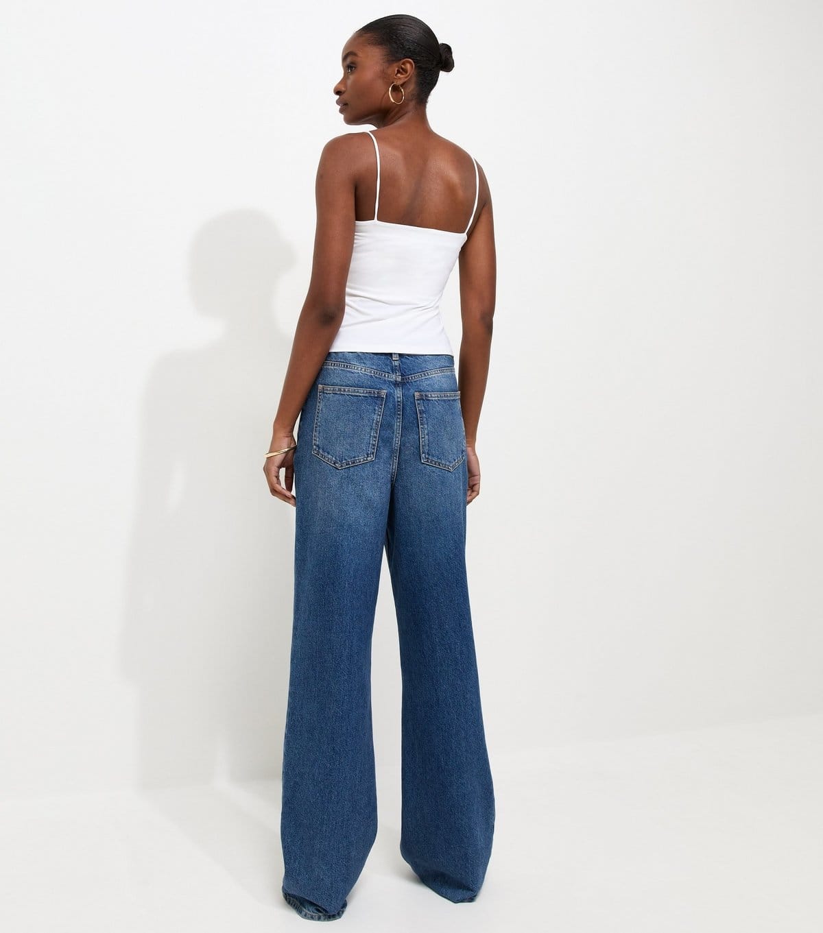 New Look Women's Off White Slinky Jersey Thin Strap Cami Top New Look - 4