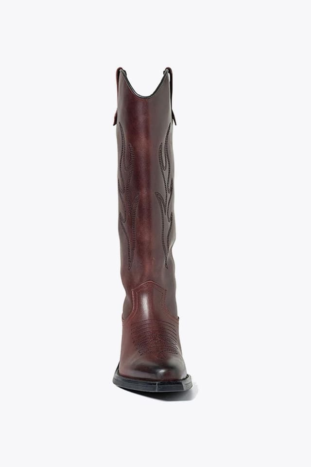 Steve Madden STEVE MADDEN Women's 'Wessel Boot Wine' Leather Boots in Wine - 3