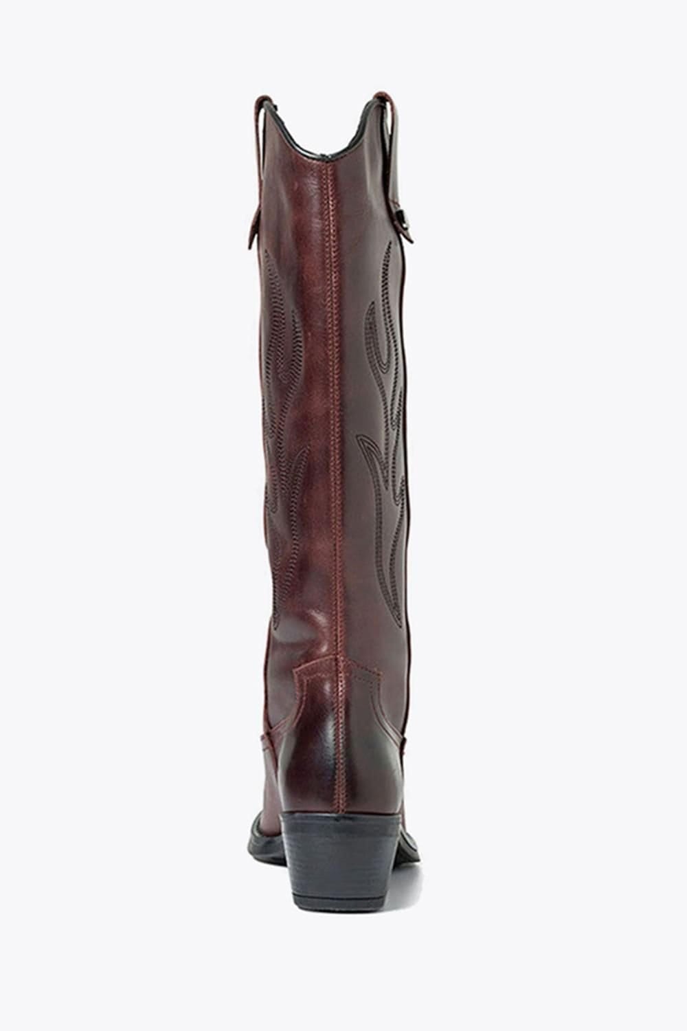 Steve Madden STEVE MADDEN Women's 'Wessel Boot Wine' Leather Boots in Wine - 4
