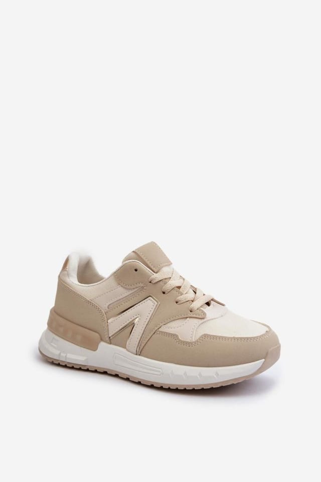 Love Lace Love Lace Women's Stylish Platform Sneakers with Removable Foam Insole Comfort in Beige - 2