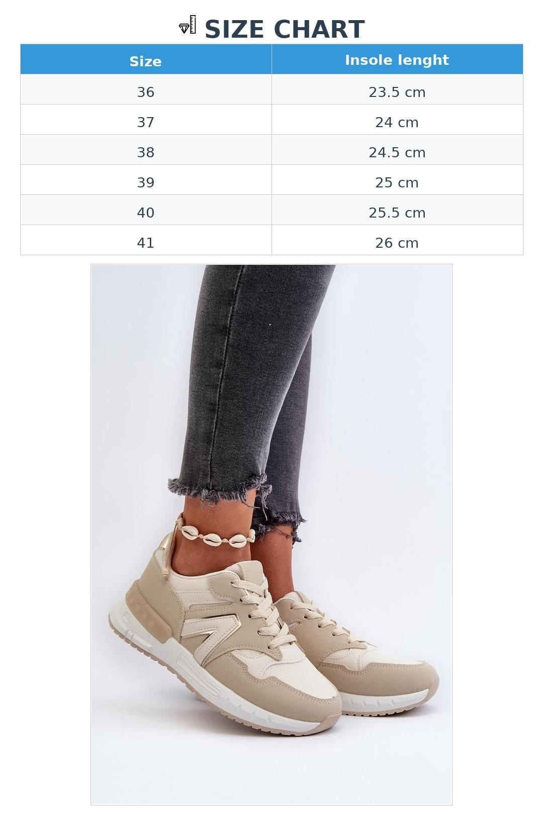Love Lace Love Lace Women's Stylish Platform Sneakers with Removable Foam Insole Comfort in Beige - 4