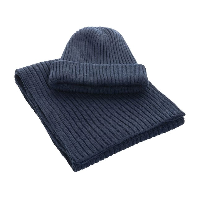 XD Design XD Design Men's Impact Aware Polylana Double Knit Beanie in Navy - 3
