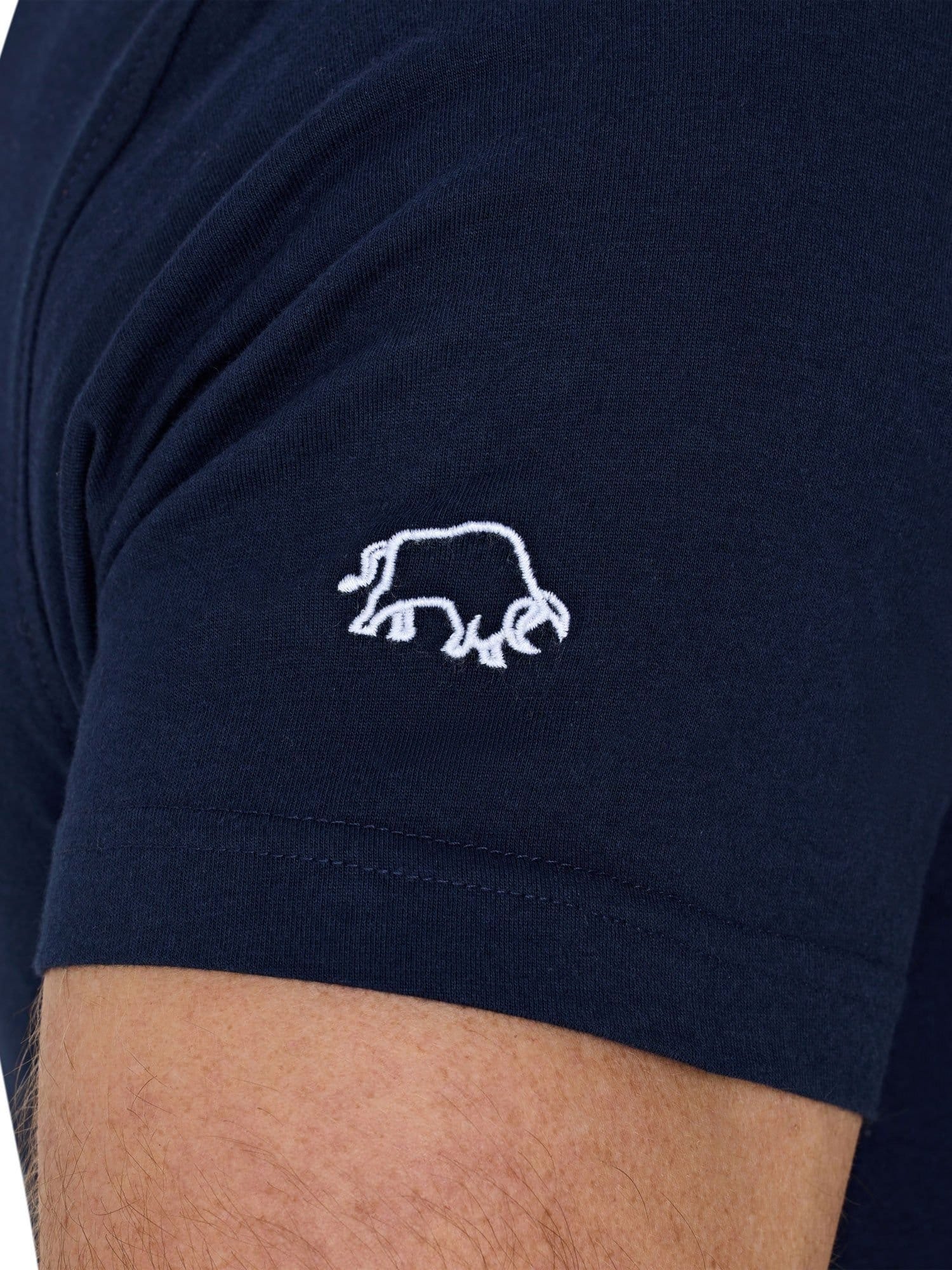 raging bull Raging Bull Men's Outburst Union Jack Bull T-Shirt in Navy - 4