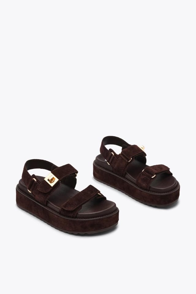 Steve Madden STEVE MADDEN Women's 'Bigmona 205' Suede Sandals in Brown - 2