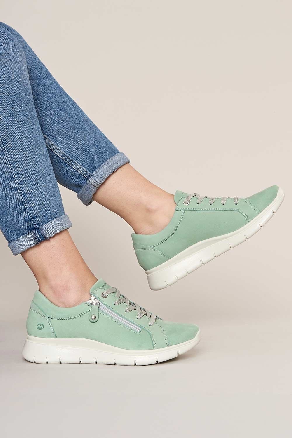 Moshulu Moshulu Women's Light Green Casual Trainers