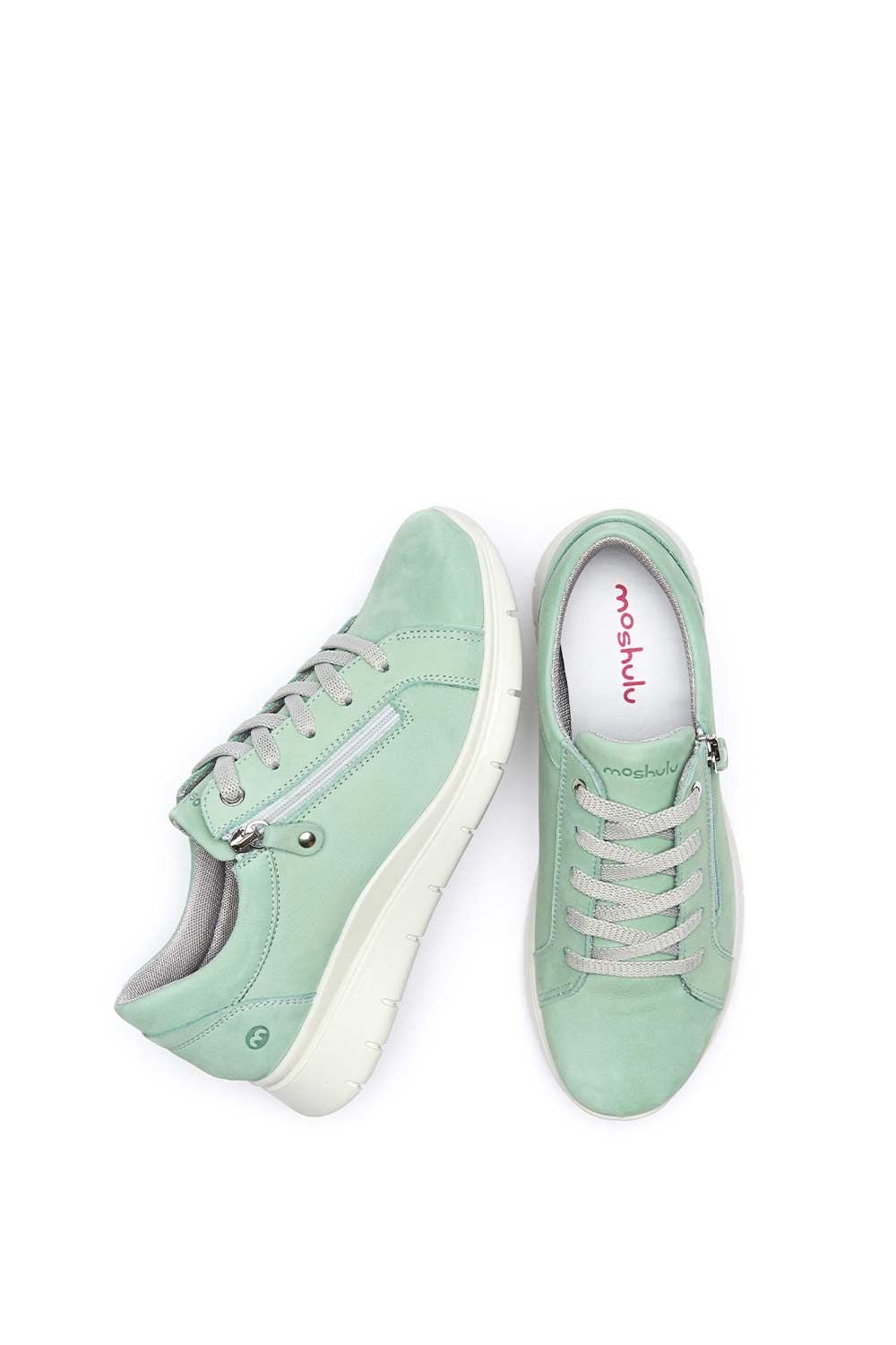 Moshulu Moshulu Women's 'Kensey' Casual Lightweight Trainers in Light Green - 2