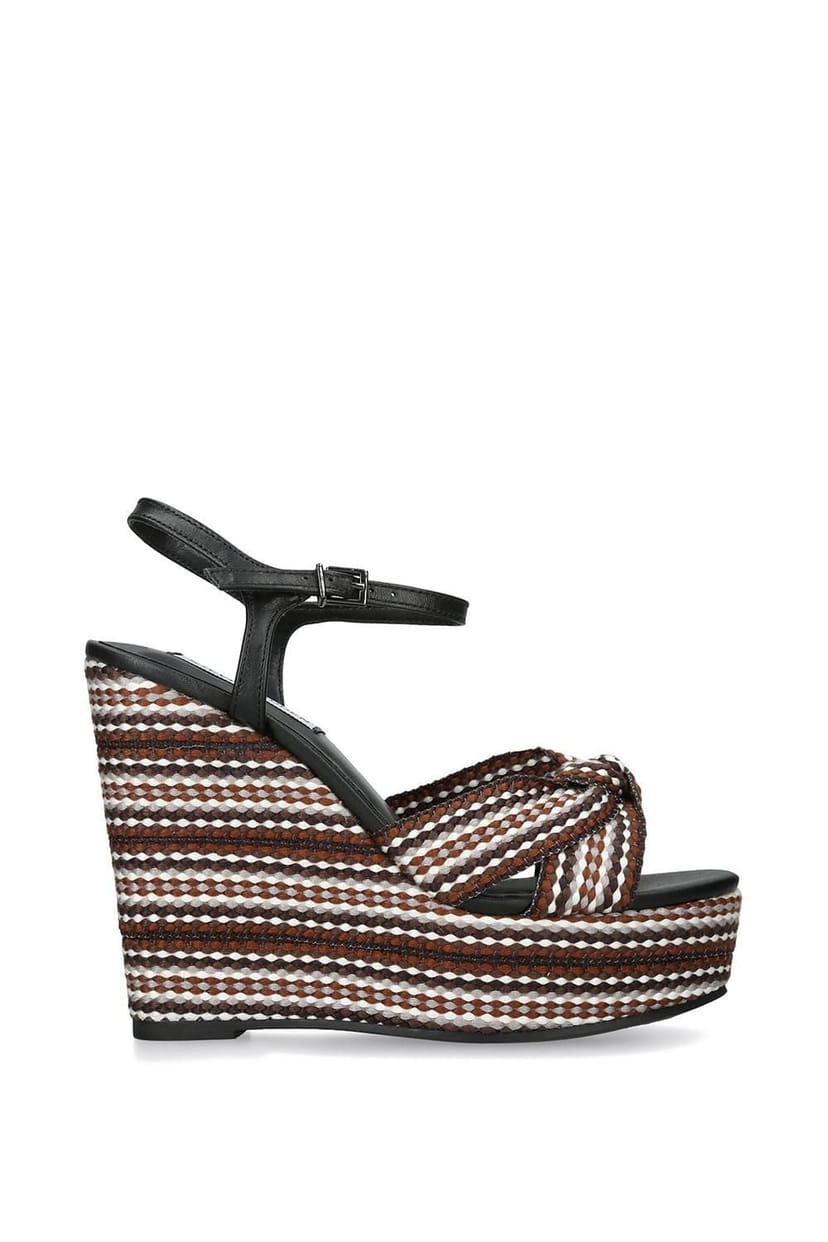 Steve Madden STEVE MADDEN Women's 'Aztec Black' Leather Sandals in Black - 1