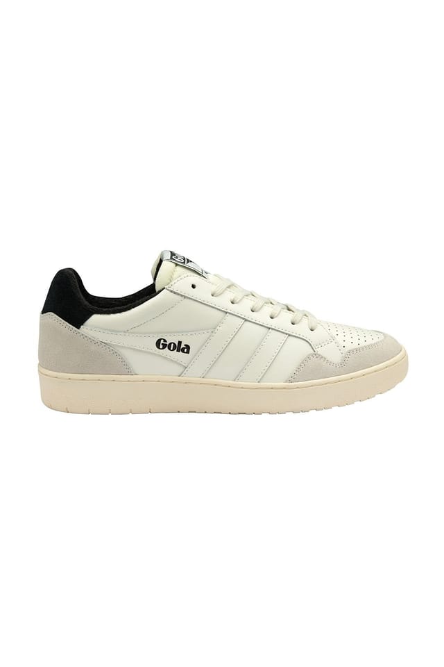 Gola Gola Men's 'Eagle' Leather Lace-Up Trainers in Off-White - 2