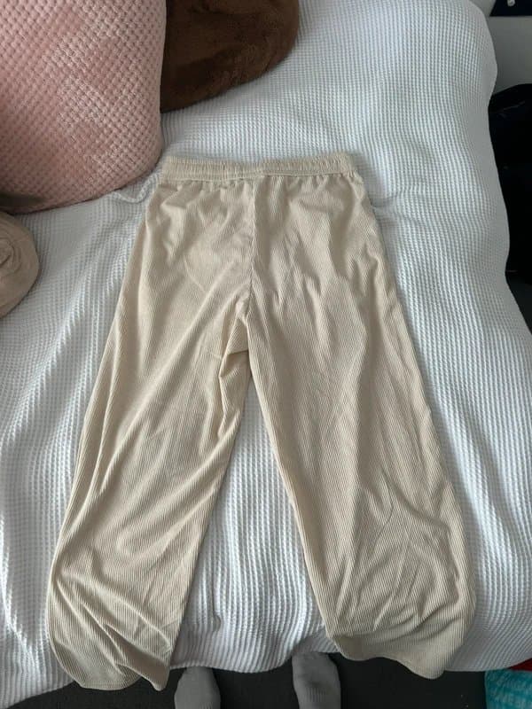 ASOS Cream corduroy pants