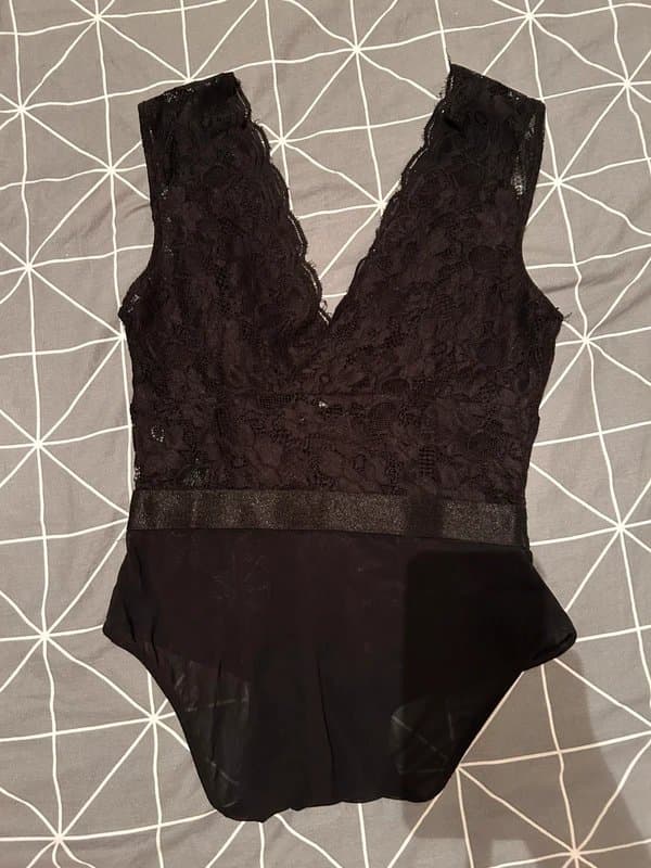 New Look Black lace bodysuit