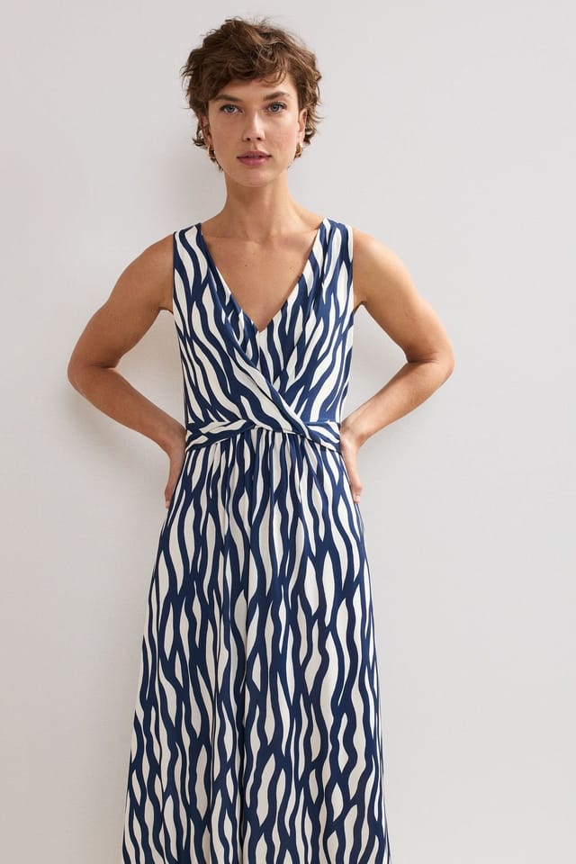 Phase Eight Phase Eight Women's Artemis V-Neck Wrap Maxi Dress Dress in Mid Navy - 3