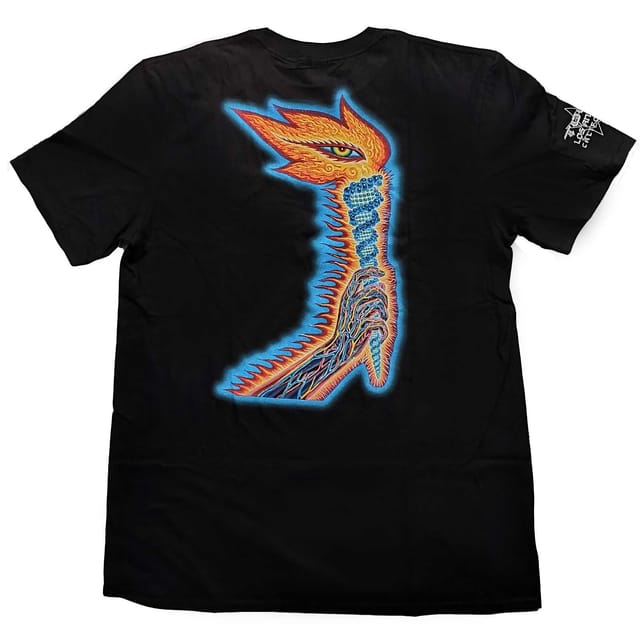 Tool Tool Men's Torch Cotton Back & Sleeve Print T-Shirt in Black - 2