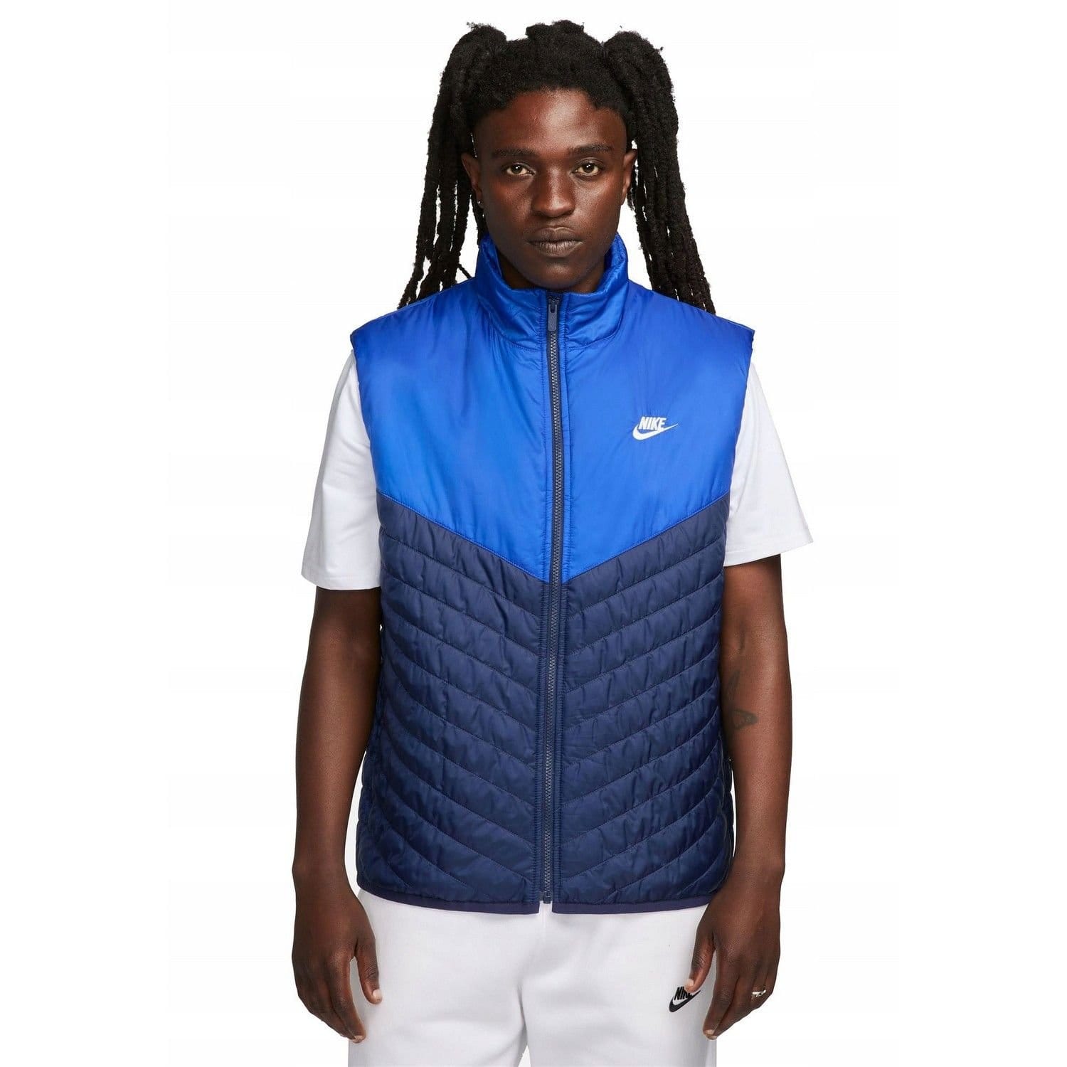 Nike Men's Therma-Fit Windrunner Vest in Blue
