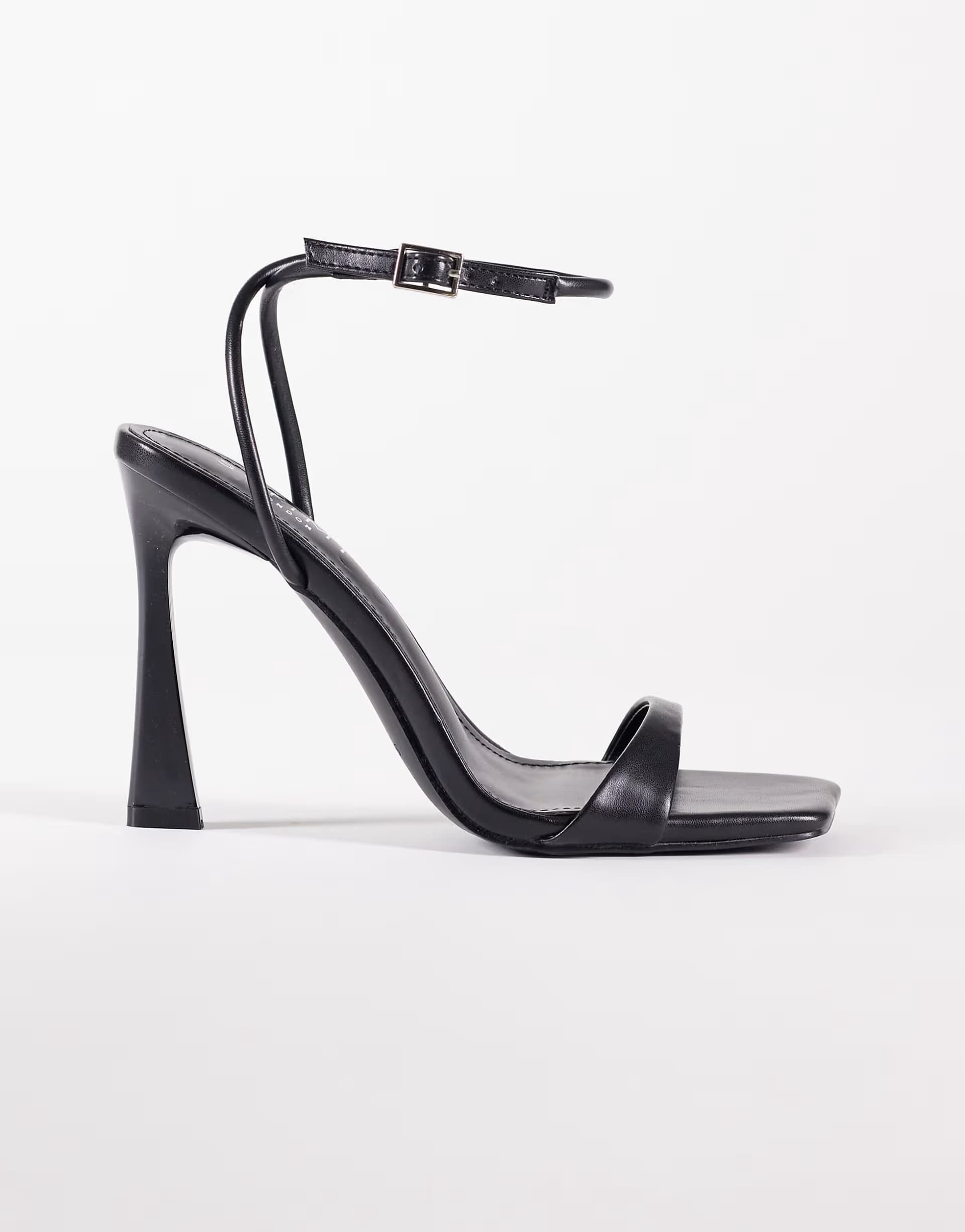 ASOS Simmi London Kareena barely there heeled sandals in black