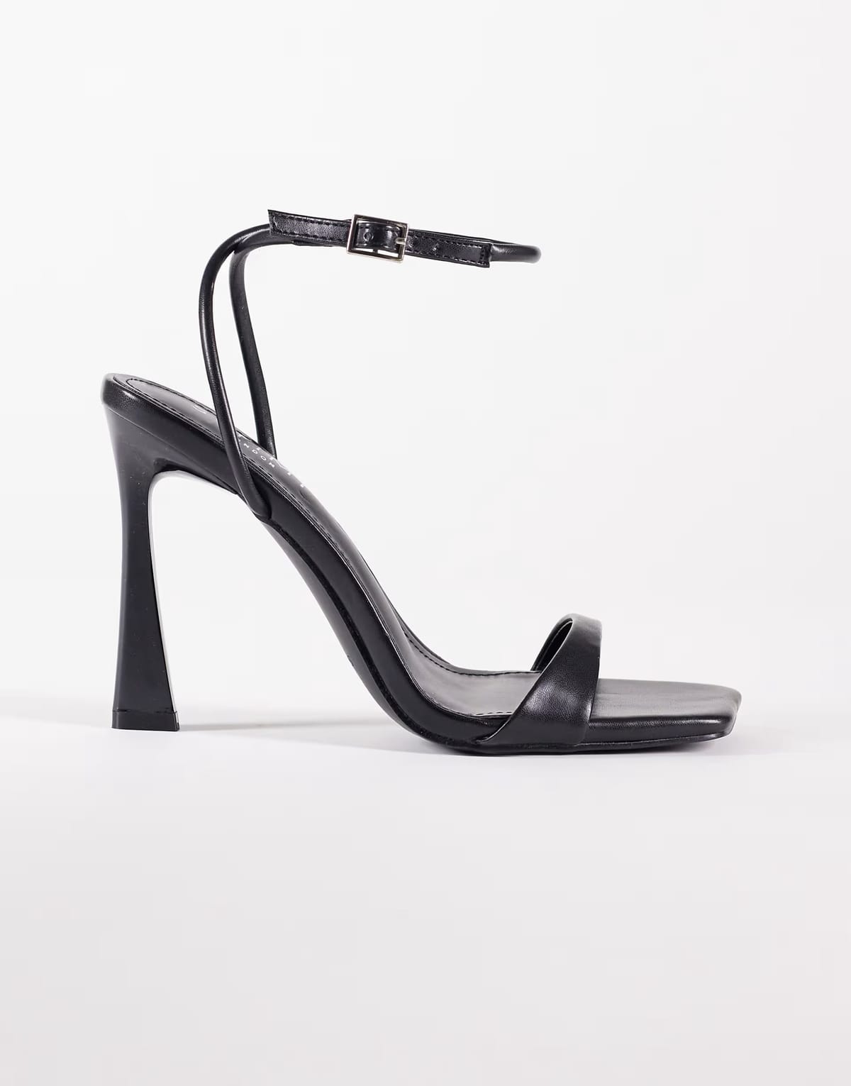 ASOS Simmi London Kareena barely there heeled sandals in black - 1