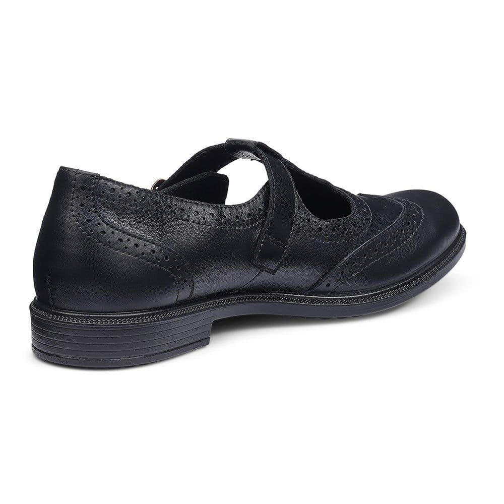 Hotter Hotter Women's Wide Fit 'Lumen' T-Bar Shoes in Black - 4
