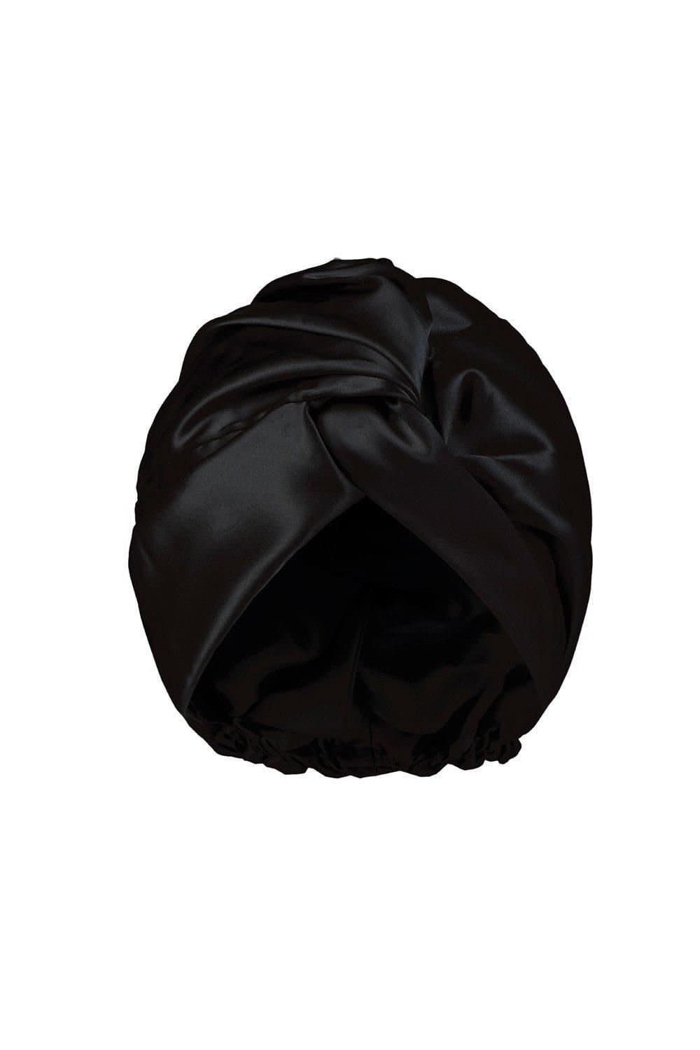 Belledorm Belledorm Black Mulberry Silk Turban for Women