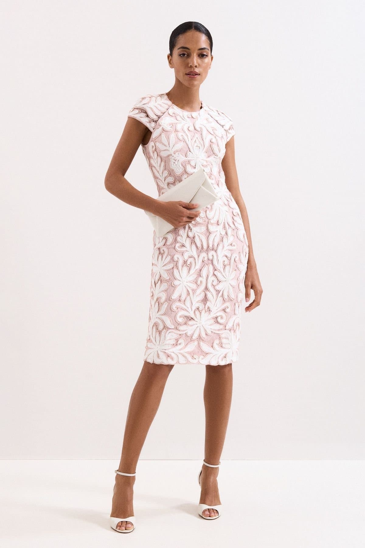 Phase Eight Phase Eight Women's Karima Lace Dress in Dusty Pink