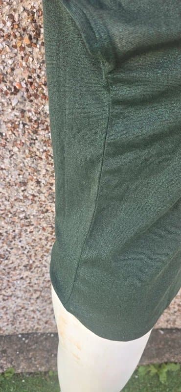 Only BNWT Only Silvery V-Neck Lurex Top XS Dark Green Shimmer RRP £15