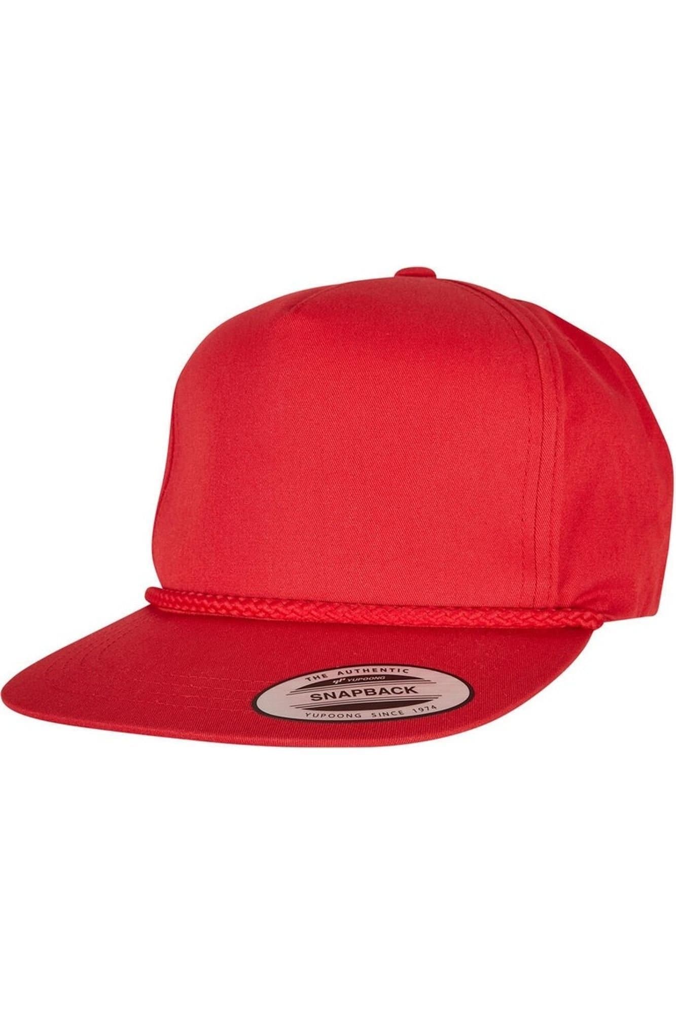 Classic Classic Men's Poplin Golf Cap in Red