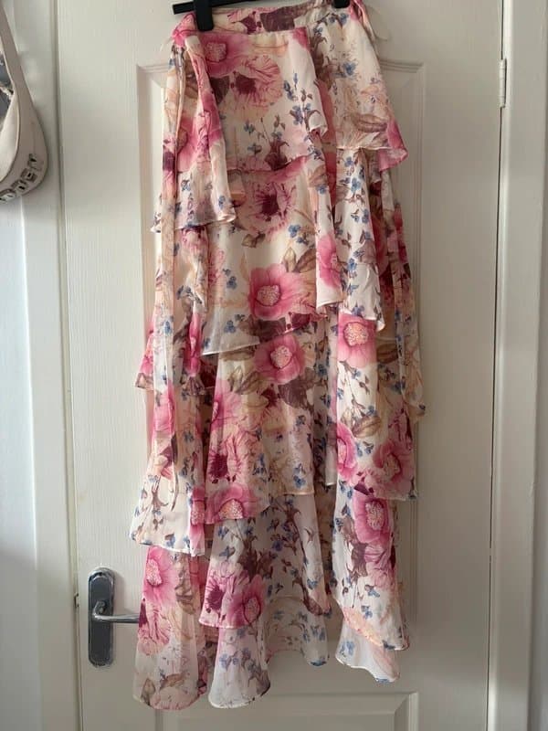 ASOS asos LUXE floral maxi skirt