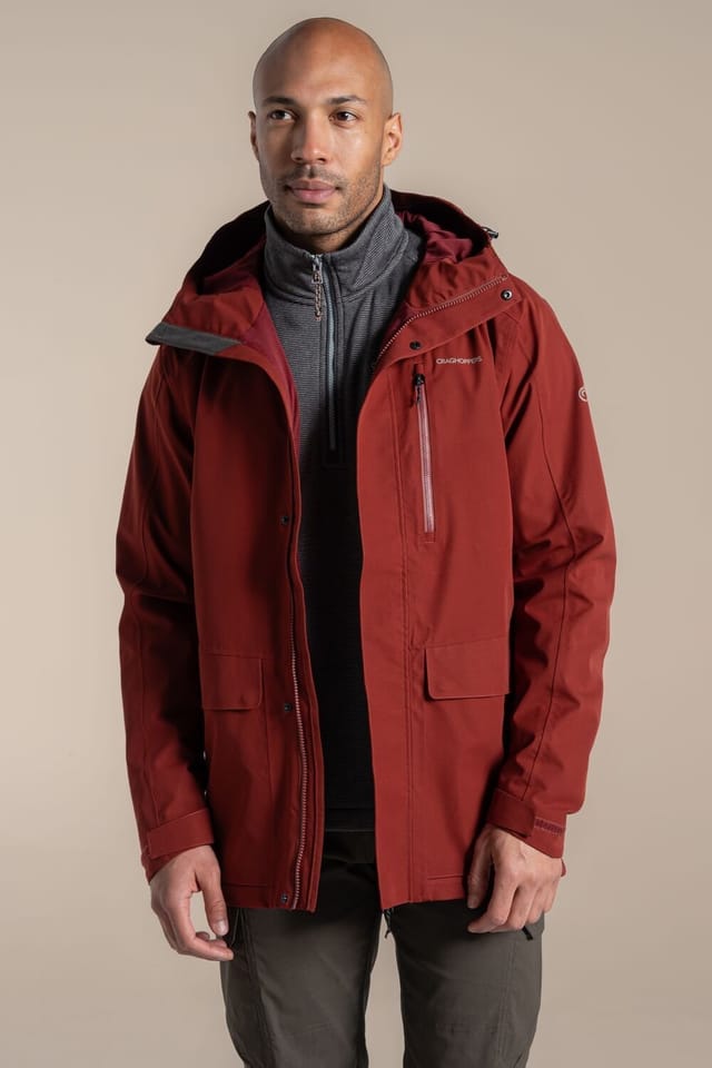 Craghoppers Craghoppers Men's Lorton II Waterproof Walking Jacket in Red - 3