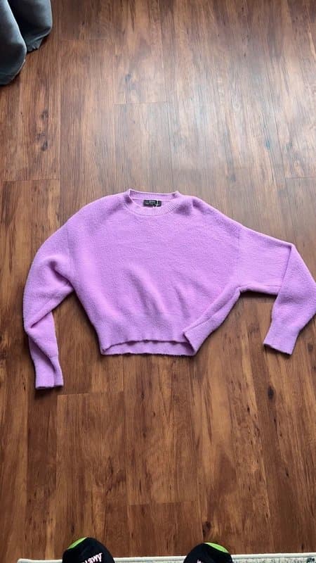 Bershka Purple bershka crop jumper