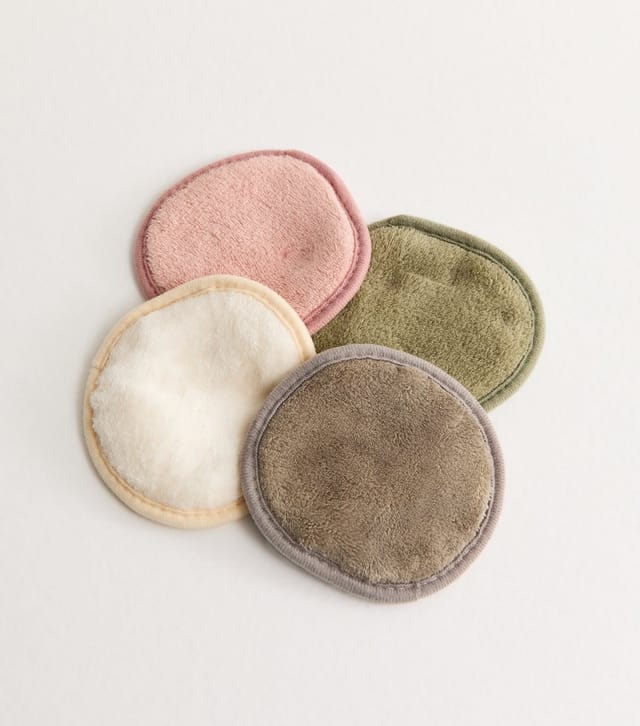 Danielle Creations Pack of 4 Multicoloured Round Make Up Removing Cloths Danielle New Look - 2