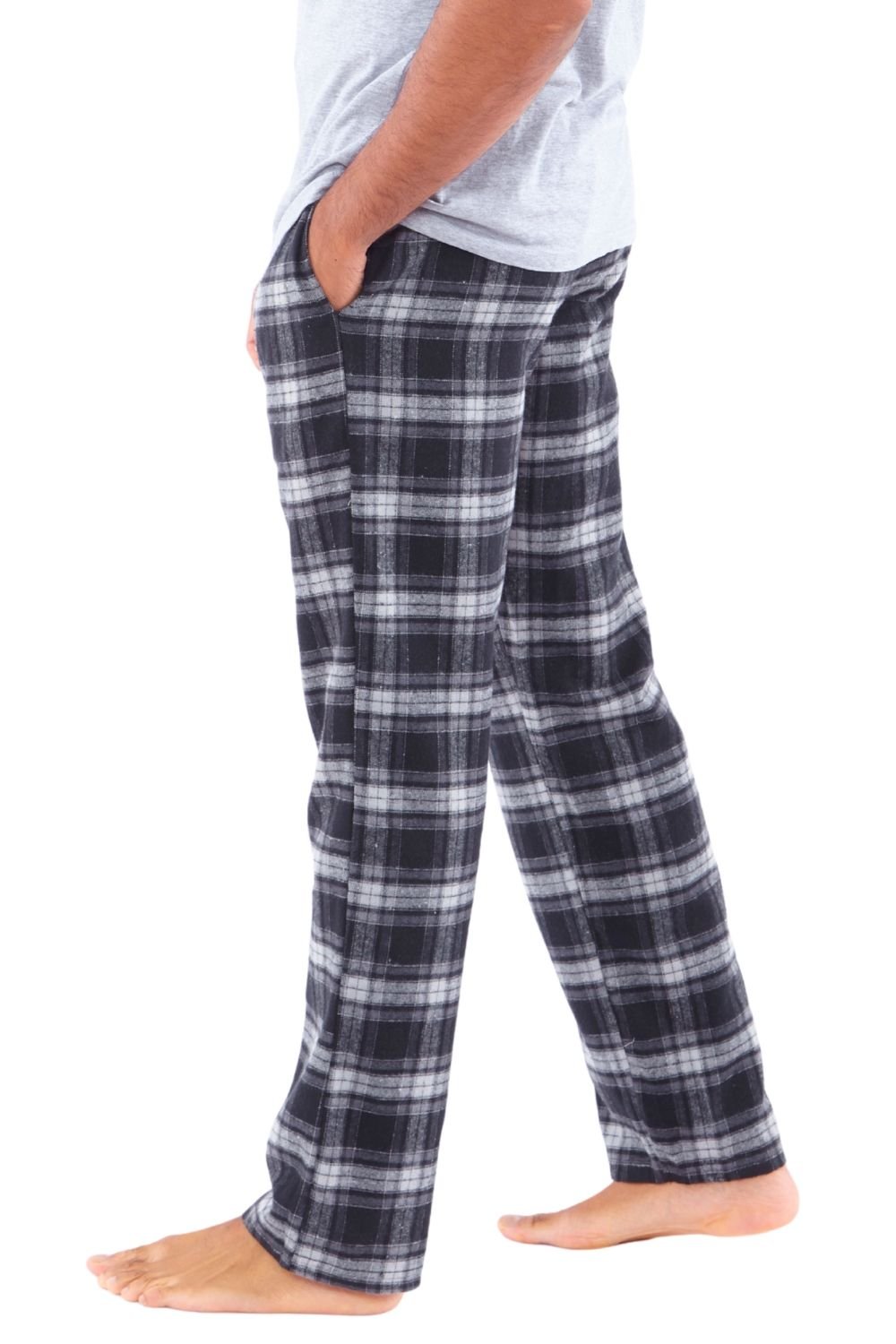 Just Essentials Just Essentials Men's 2 Pack Pyjama Bottoms in Black - 4
