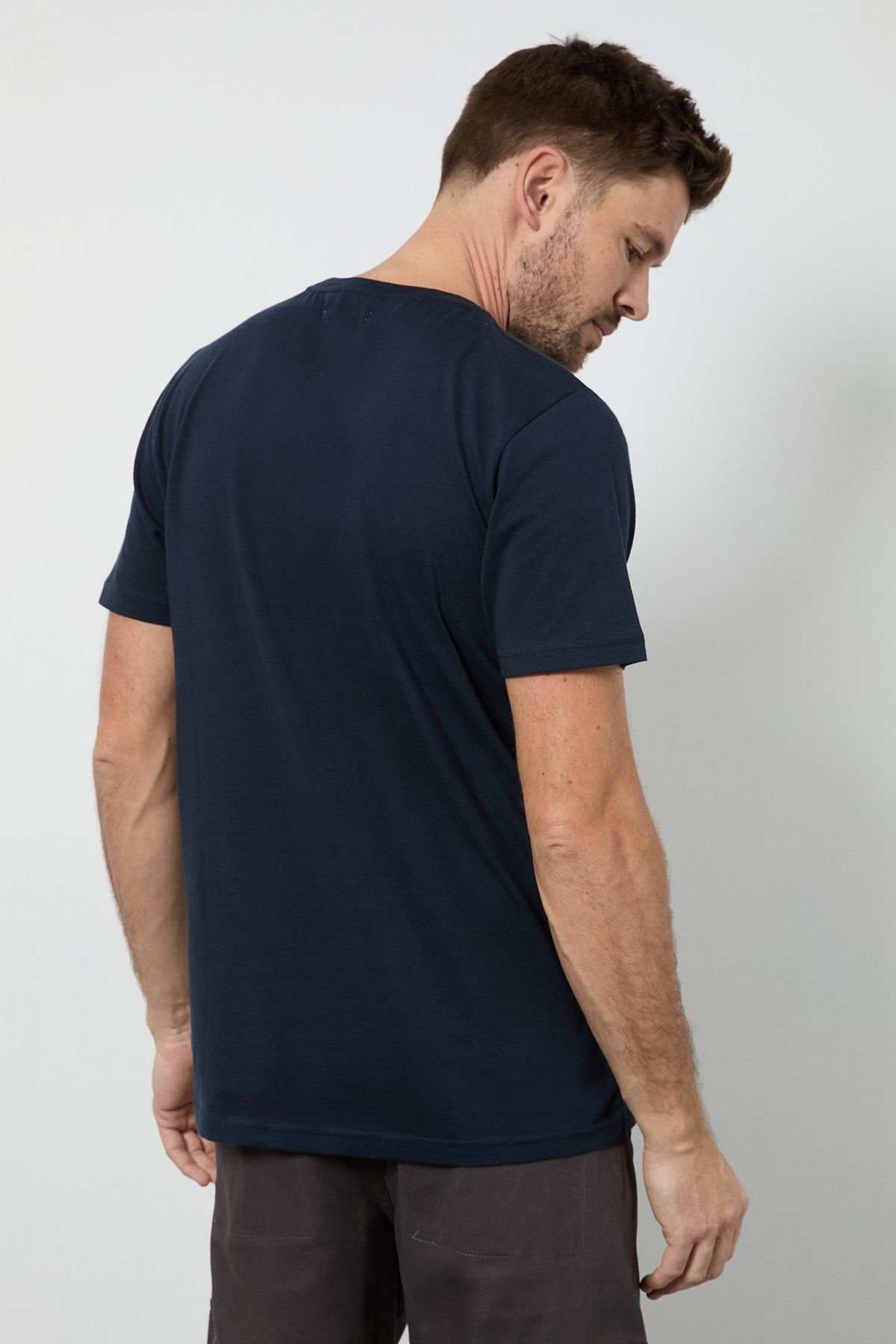 Maine Maine Men's Navy Engineered Stripe T-shirt - 3