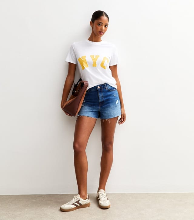 New Look Women's White NYC Slogan T-Shirt New Look - 3