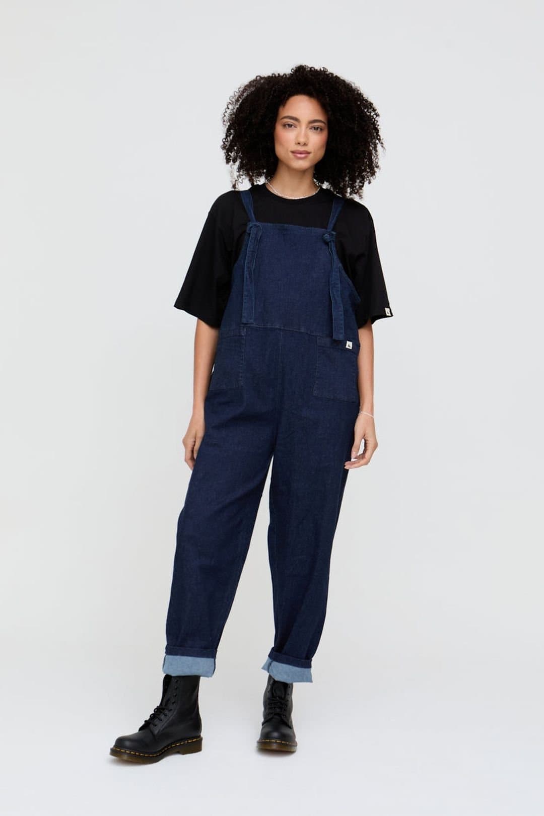 Turtledove London Turtledove London Women's Lila Navy Denim Dungarees