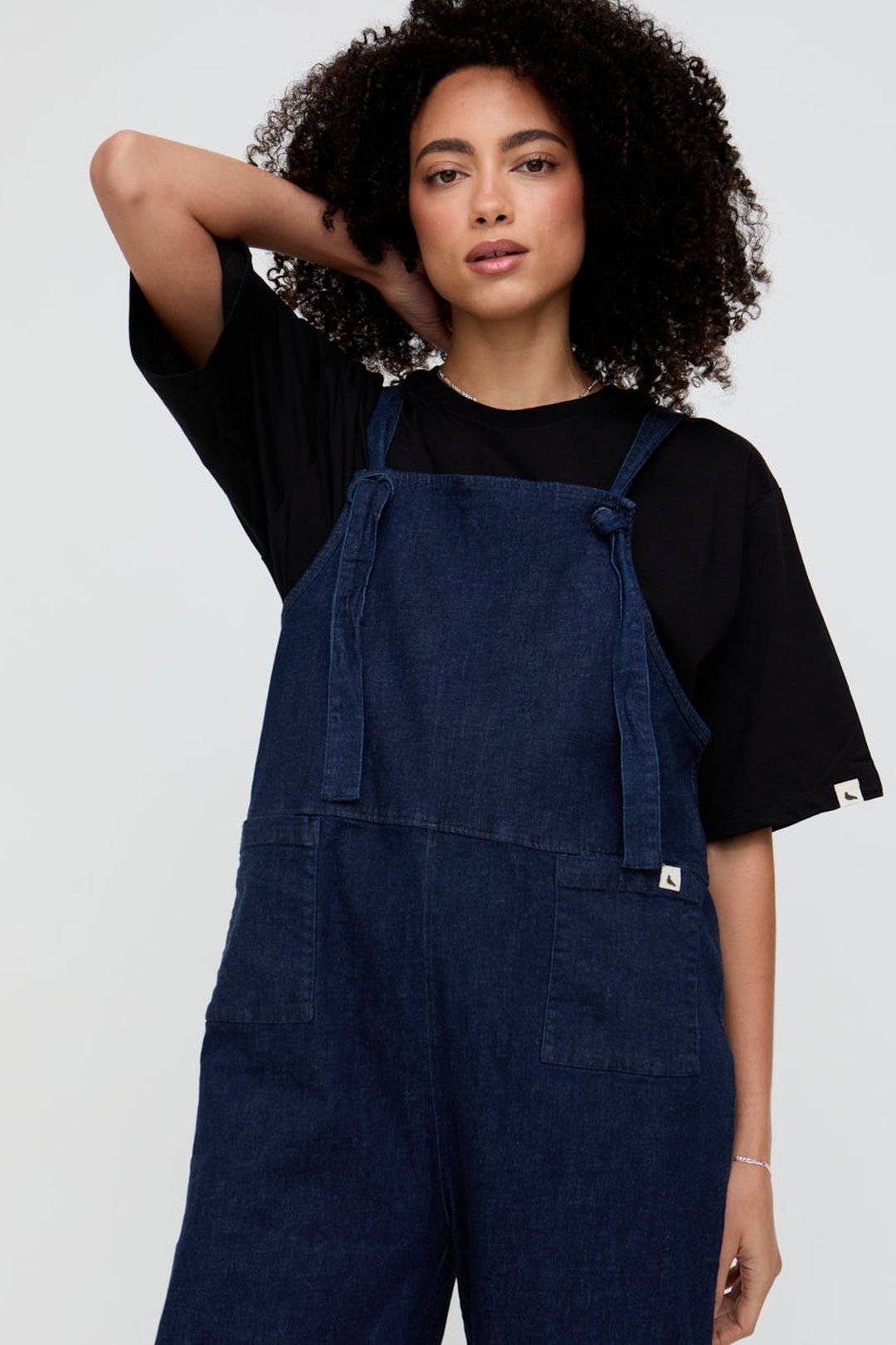 Turtledove London Turtledove London Women's Lila Navy Denim Dungarees - 3