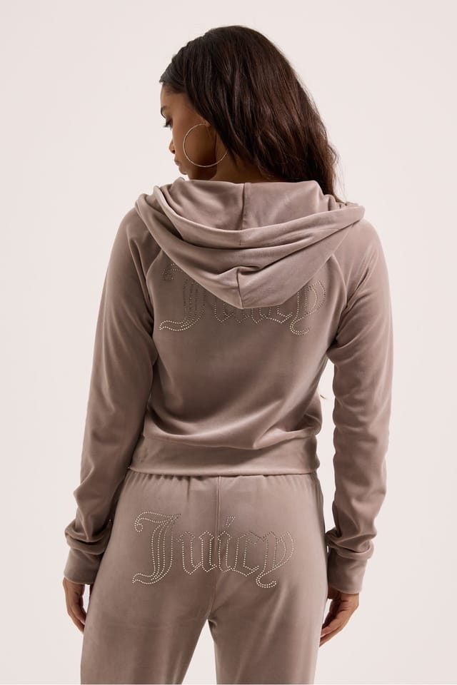 Juicy Couture Juicy Couture Women's Madison Col Out Hoodie Taupe - 2