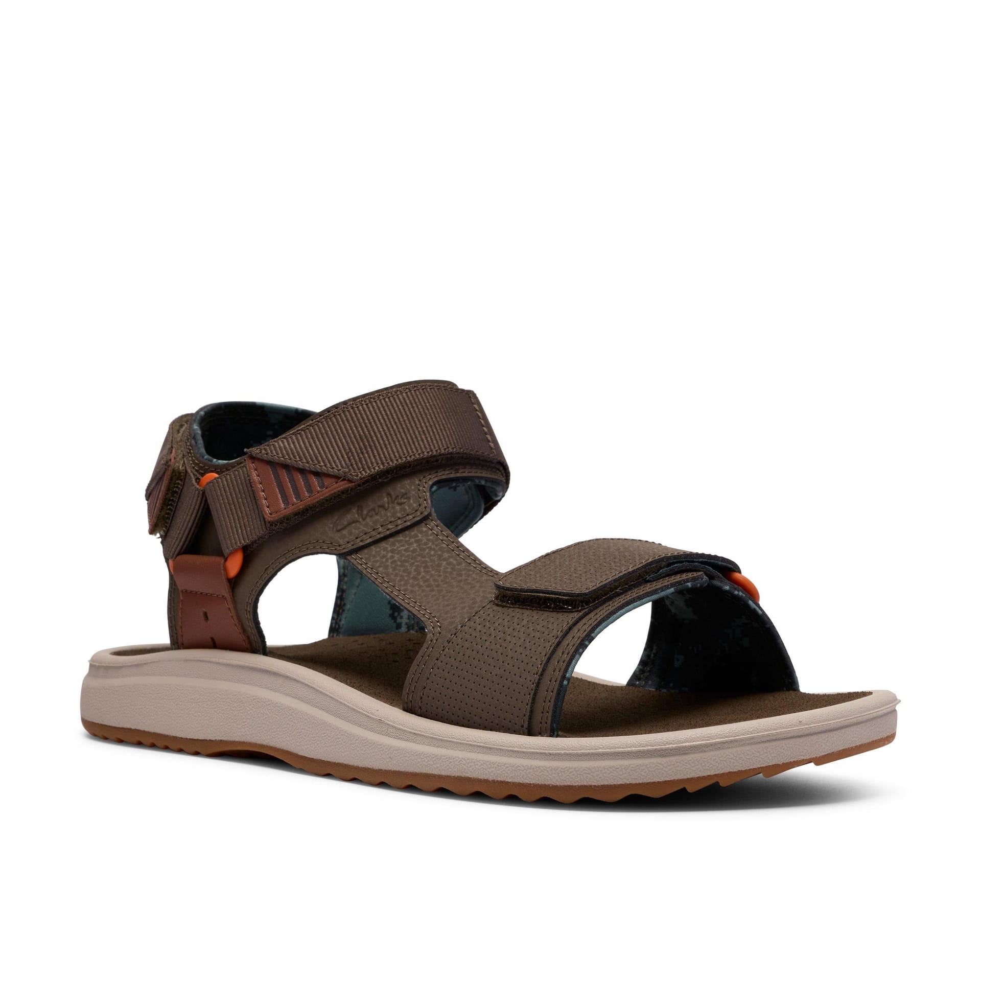 Clarks Clarks Men's Brinkley Trail Olive Flat Sandals in Green - 4