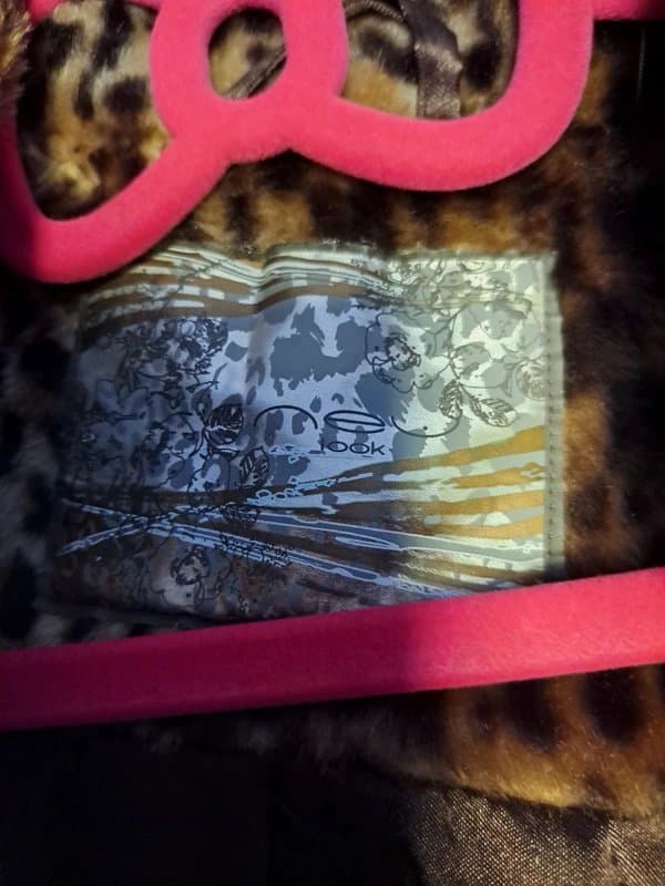 New Look New look leopard print fur jacket