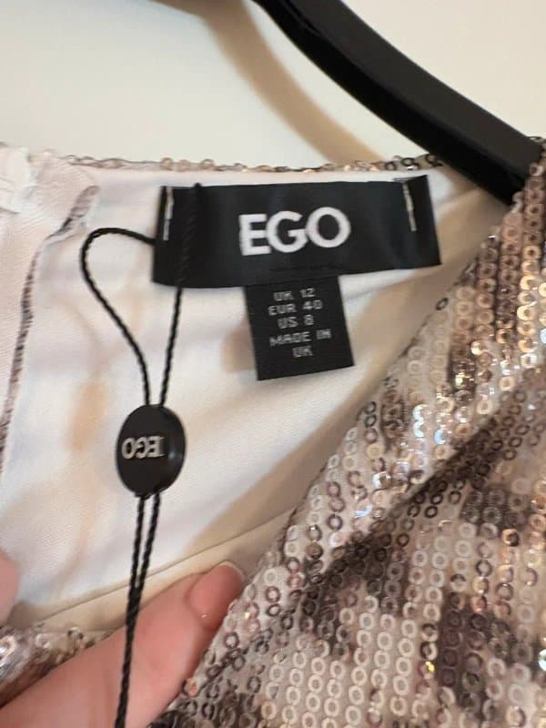 EGO EGO leopard print sequin playsuit