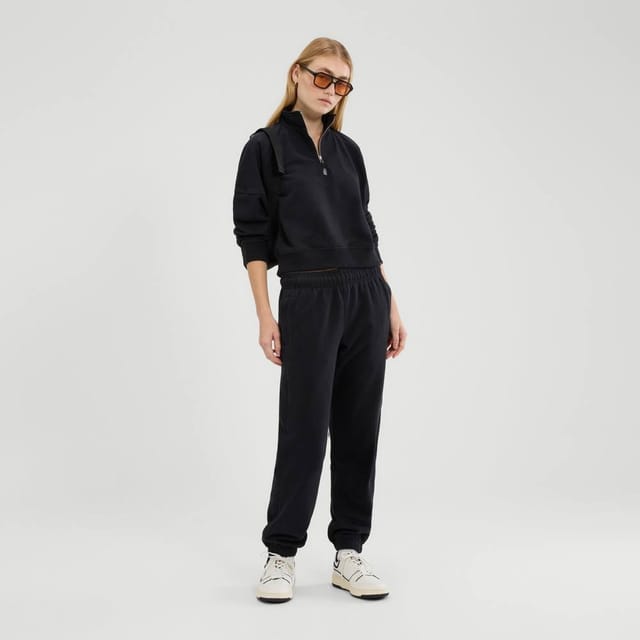 Ellesse Ellesse Women's Carrera 1/4 Zip Top in Black - 2