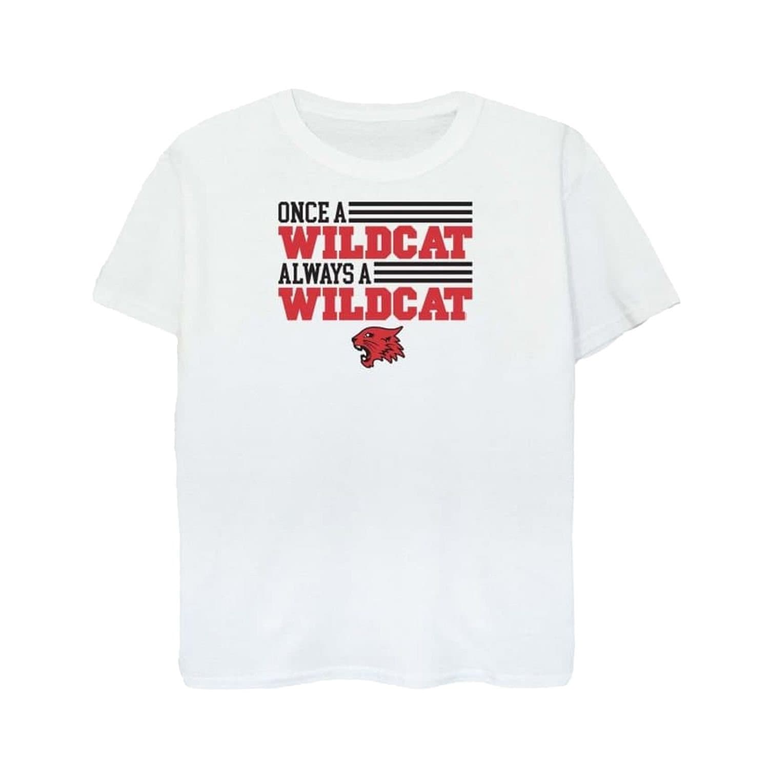 High School Musical High School Musical Men's Once A Wildcat Cotton T-Shirt in White