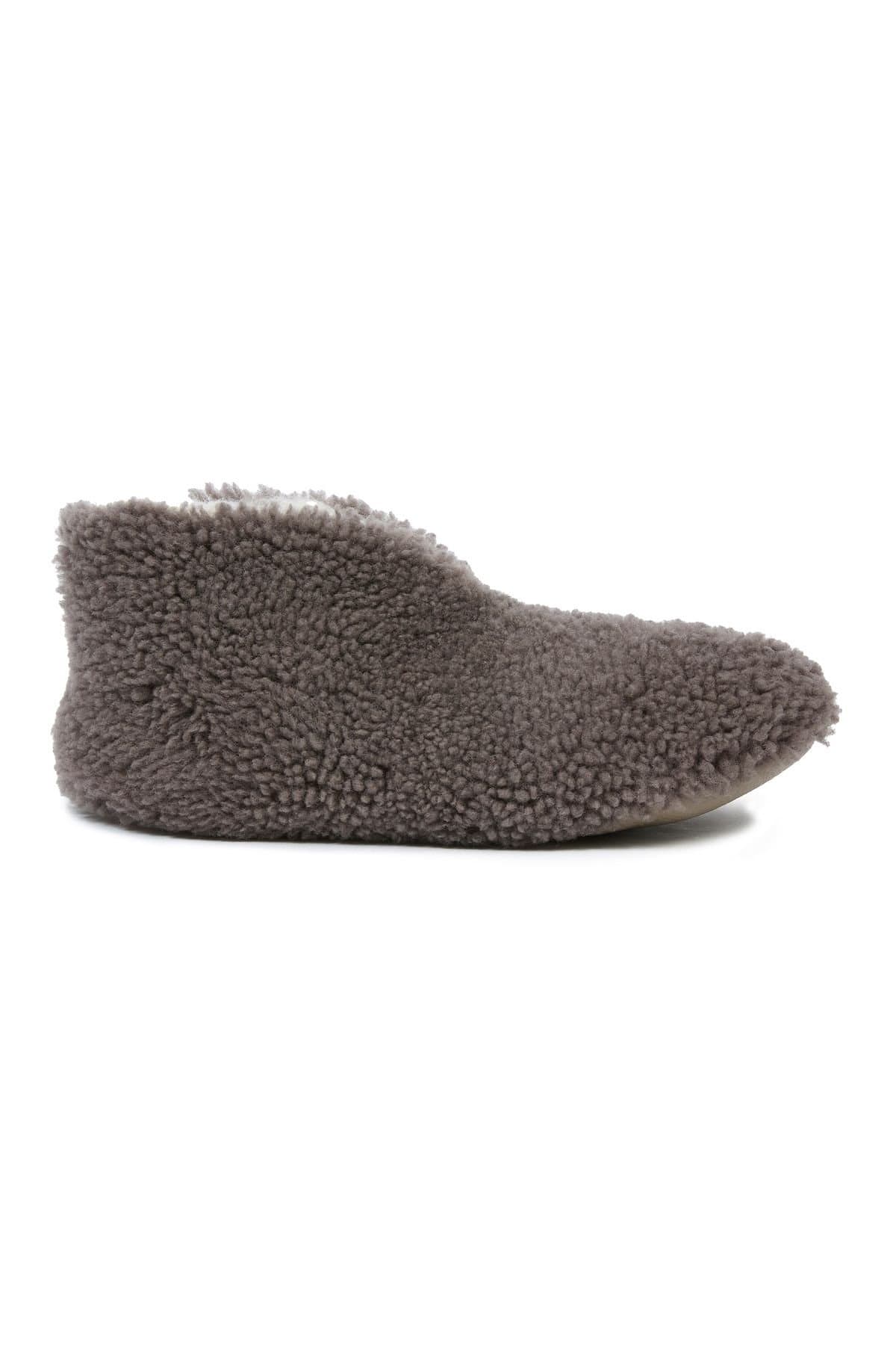 Celtic & Co Celtic & Co Women's Teddy Soft Sole Bootee Slippers in Mid Grey