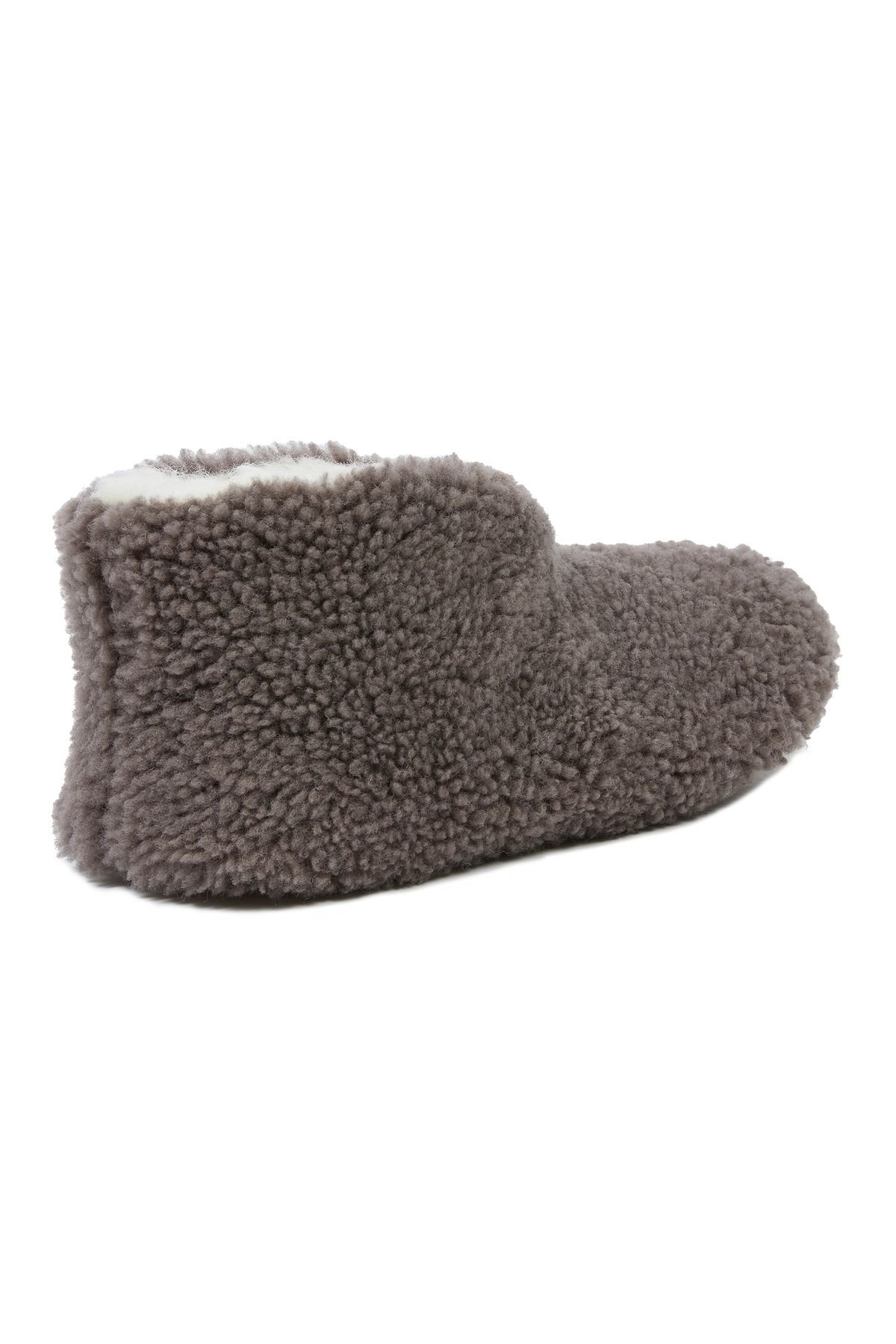 Celtic & Co Celtic & Co Women's Teddy Soft Sole Bootee Slippers in Mid Grey - 4